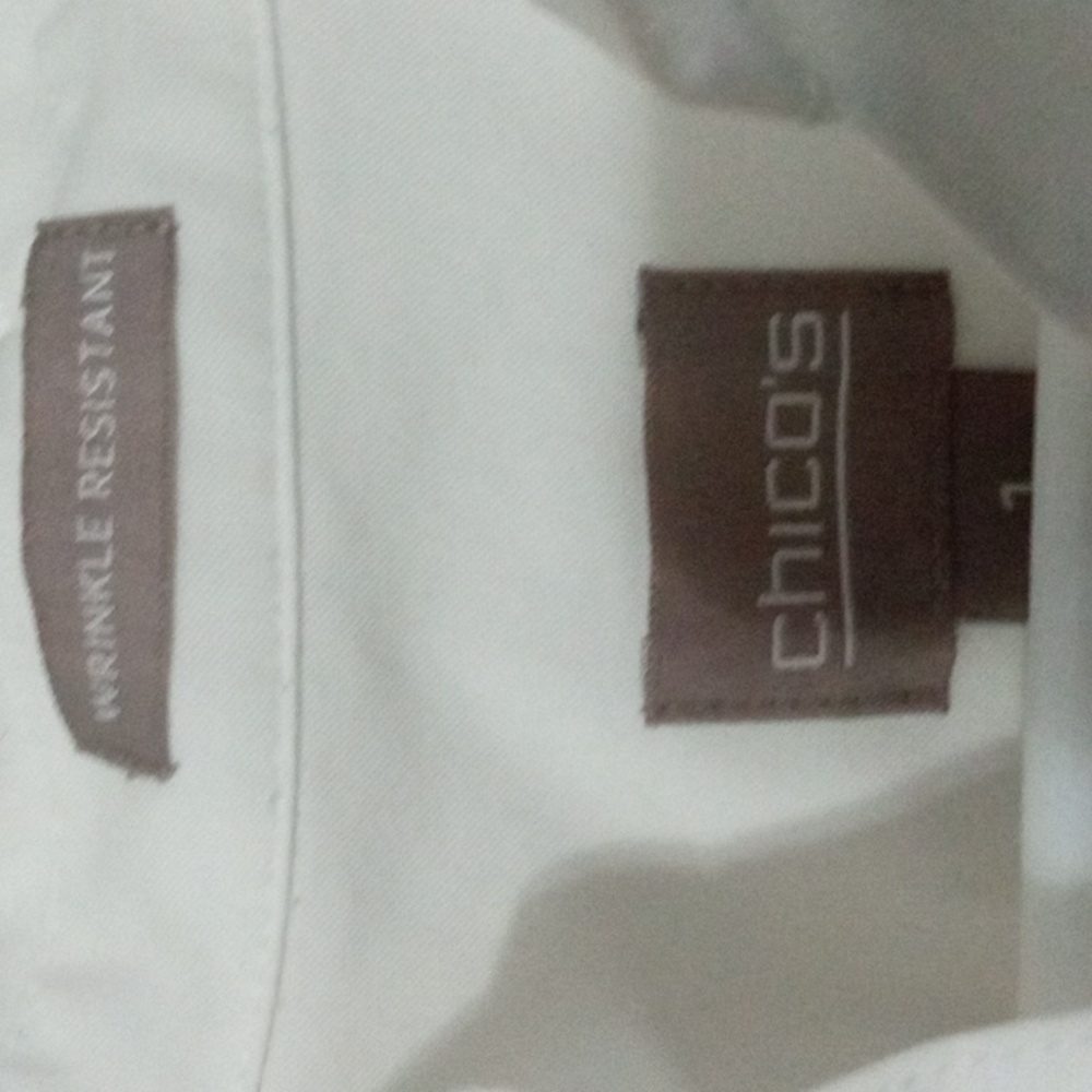 CHICO'S white button down - Picture 2 of 2